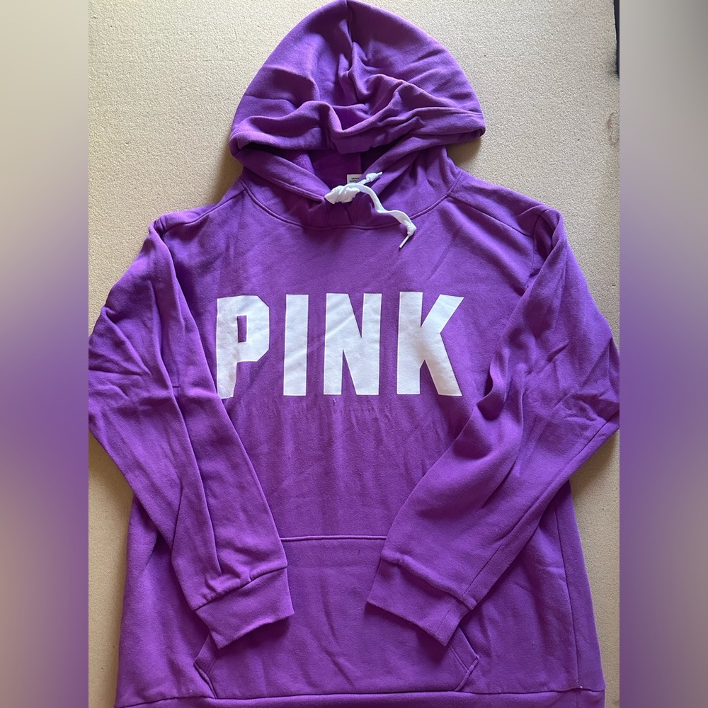Victoria’s Secret PINK Pullover Purple Hoodie (Large) New - NWT